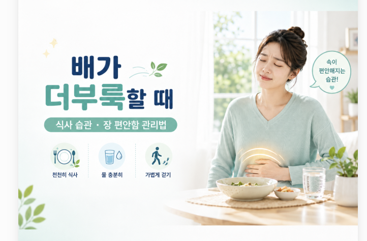 배가 더부룩할 때
