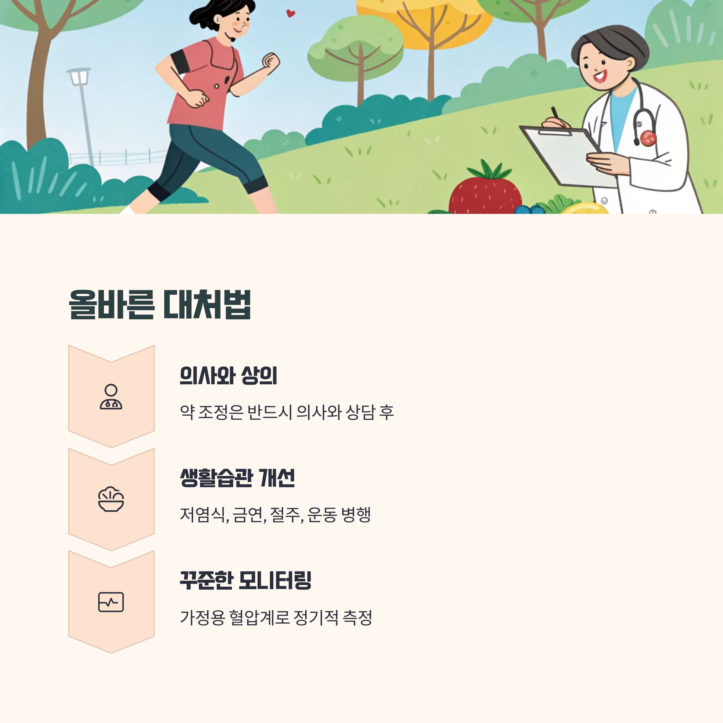 혈압약 중단 대신 올바른 대처법