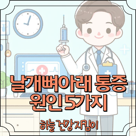 오른쪽 등 날개뼈아래 통증 원인 5가지