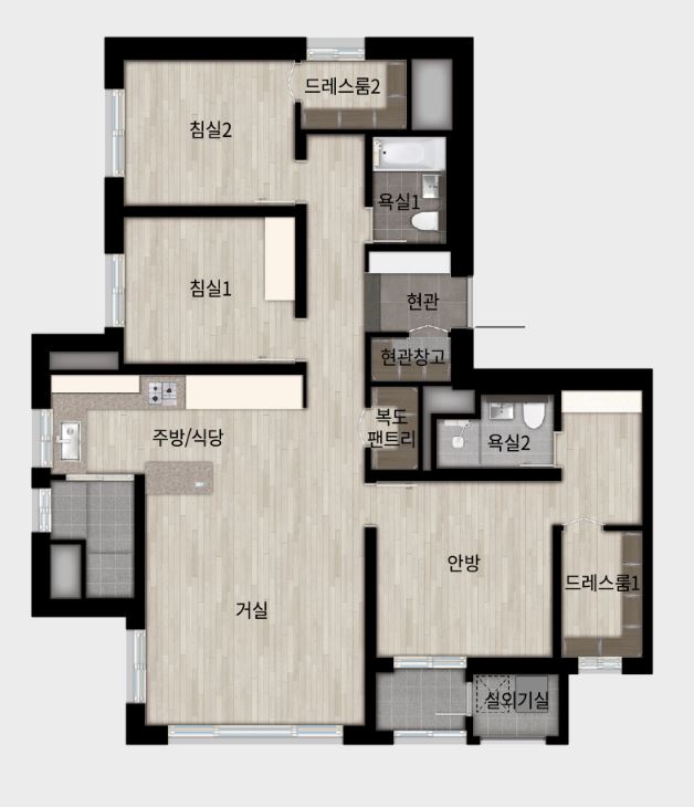 래미안 송도역 센트리폴 84C