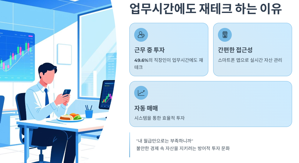 업무시간에도 재테크 하는 이유