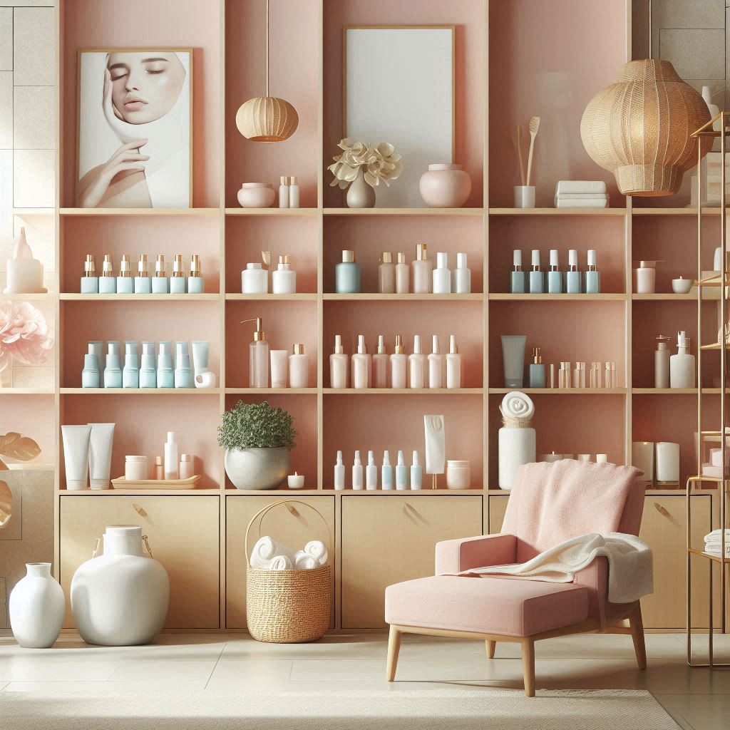 피부,체형관리 샵 배경