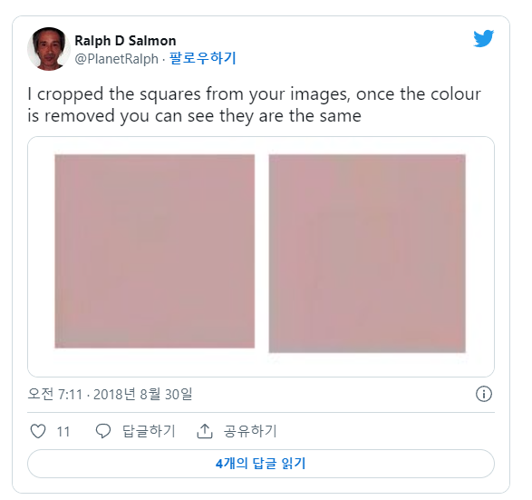 우리 눈은 보이는 그대로 보지 못하고 뇌의 판단이 개입해서 본다
