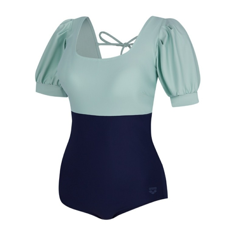 아레나 여자 수영복 릴리온 원피스 세트 민트2