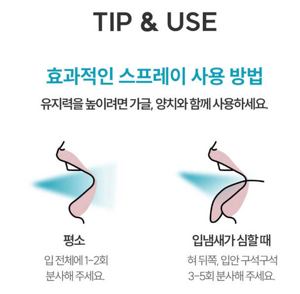 스프레이 사용 방법