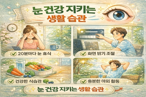 눈 건강에 좋은 생활습관
