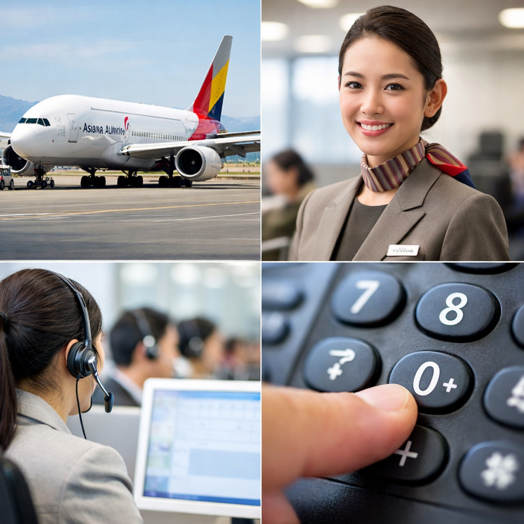 아시아나항공 예약센터 전화번호 총정리|상담원 빠르게 연결하는 방법·ARS 단축번호 완벽 안내 관련 사진