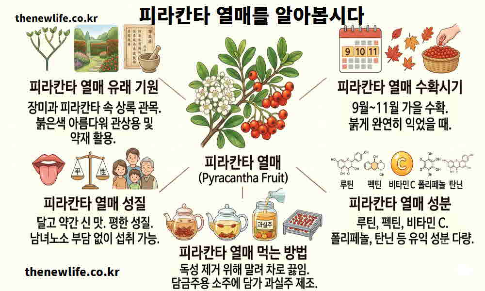 피라칸타 열매 효능 기본정보