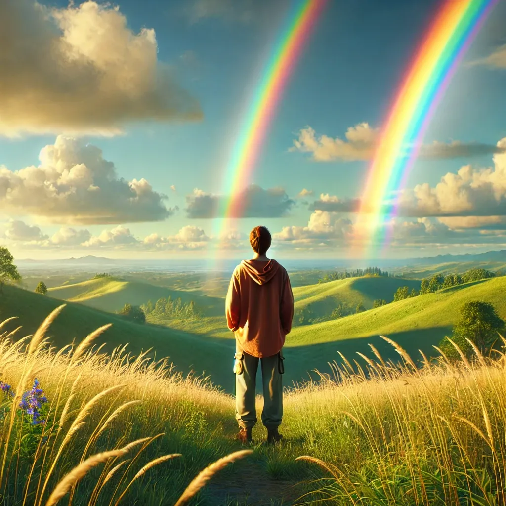 쌍무지개를 보는 꿈