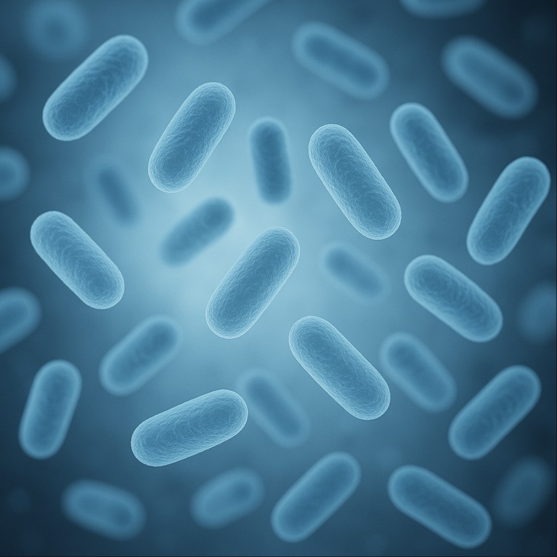 현미경으로 본 프로바이오틱스와 유산균의 미생물 구조 이미지