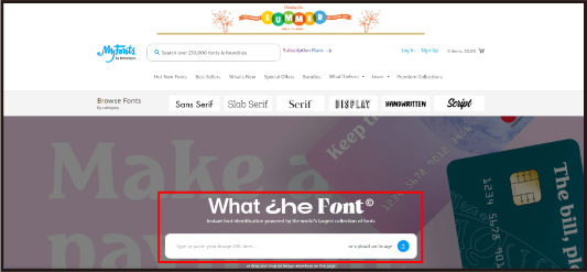 whatthefonts-홈페이지