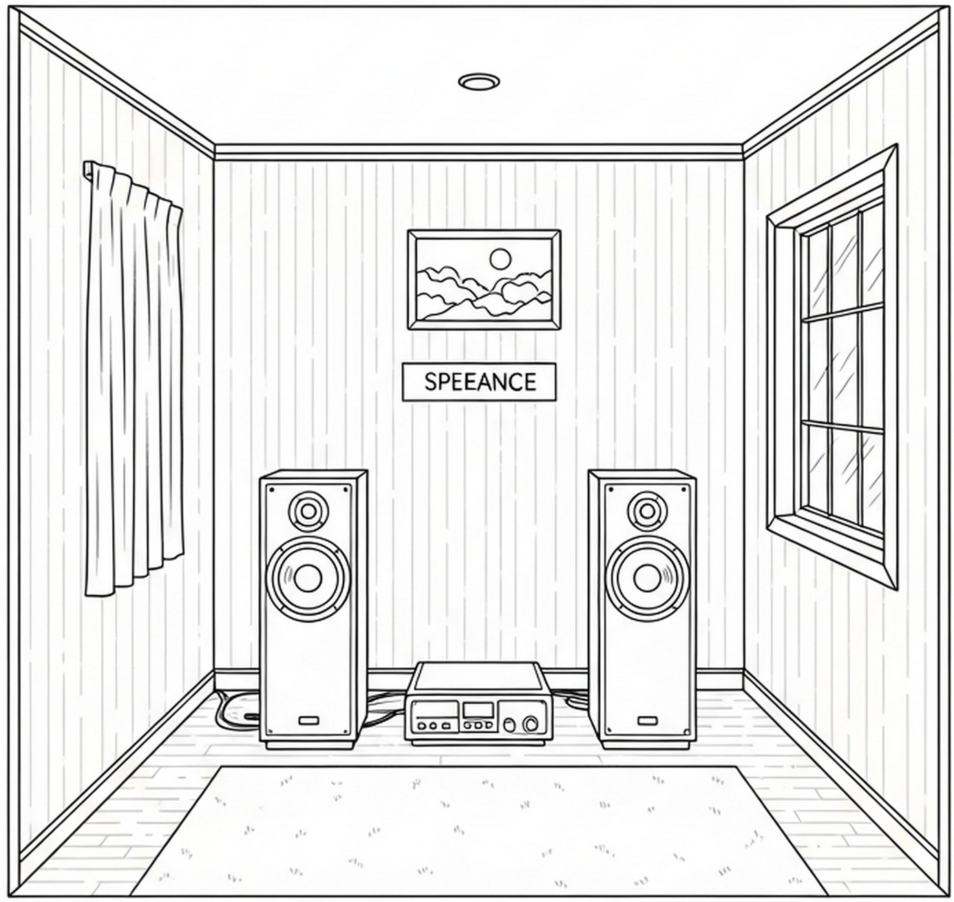 스피커 간격 설정