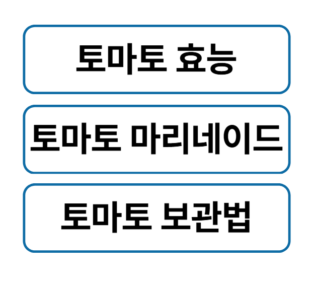 토마토 마리네이드 만들기