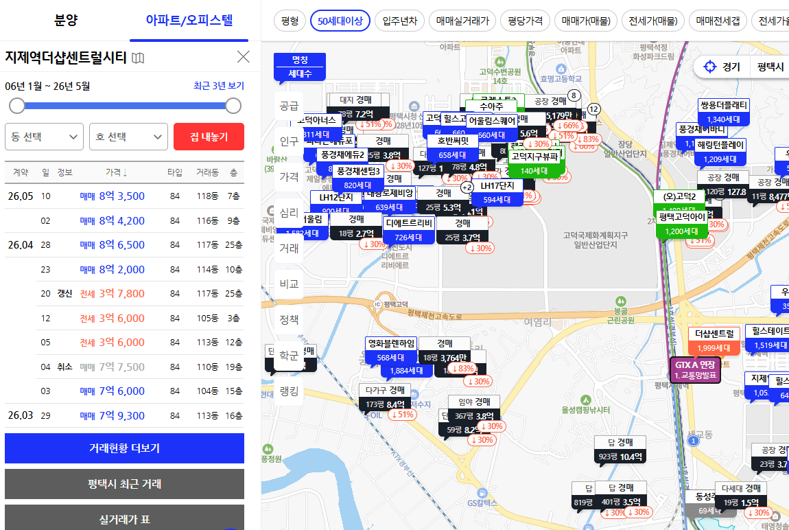 실거래가 조회 사진