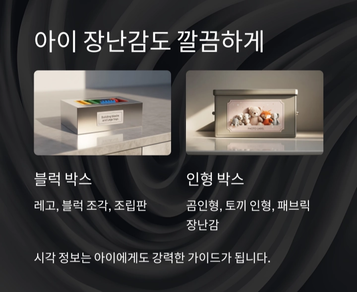 박스 정리의 최종 비법 : 사진으로 라벨링하기