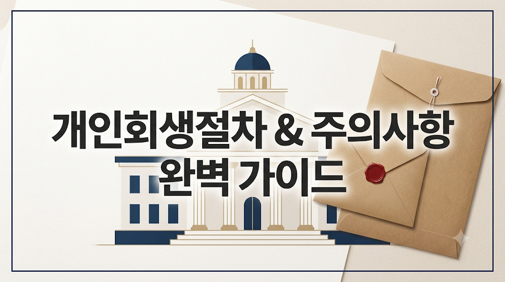 개인회생절차 주의사항 완벽가이드