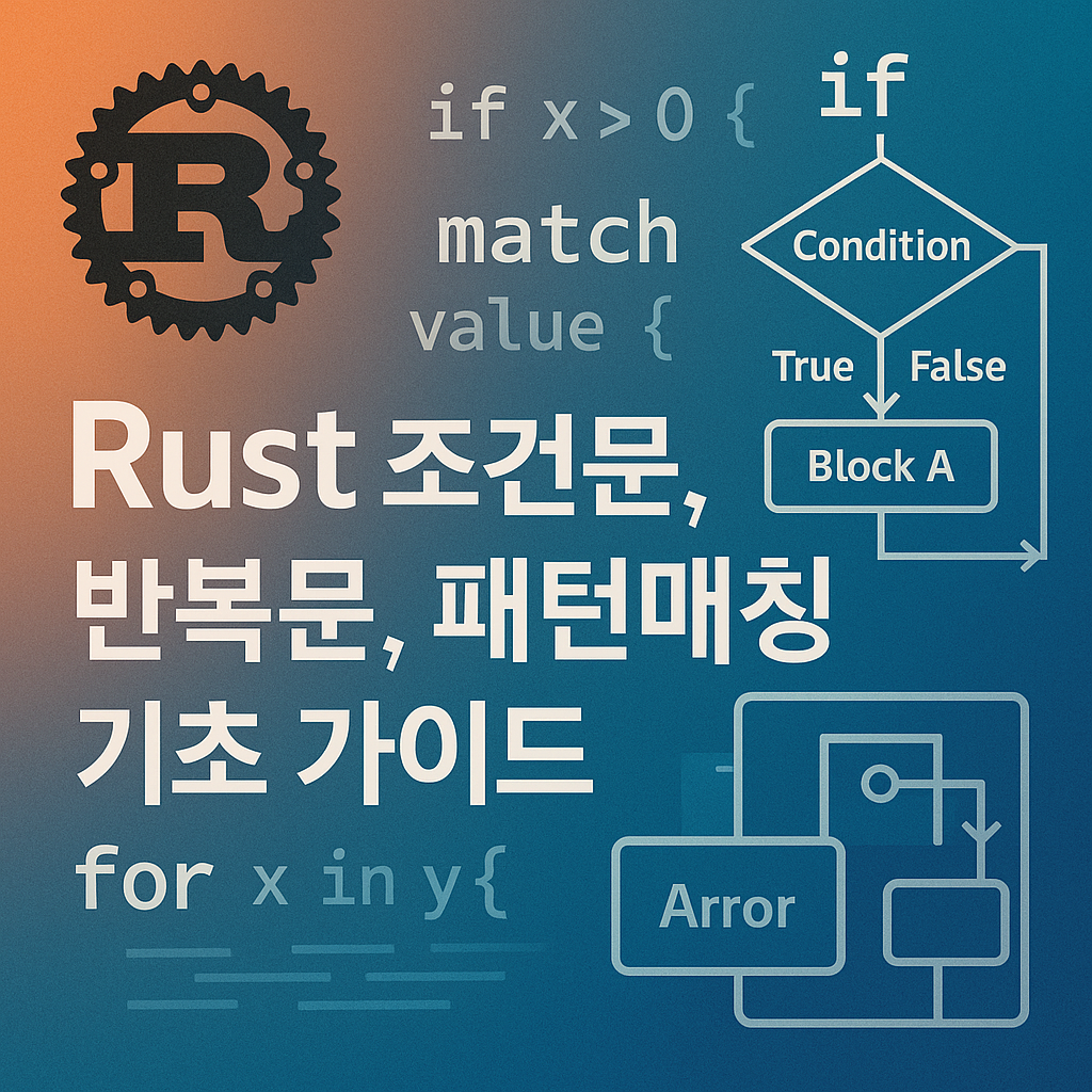 Rust 조건문, 반복문, 패턴매칭 기초 가이드 썸네일