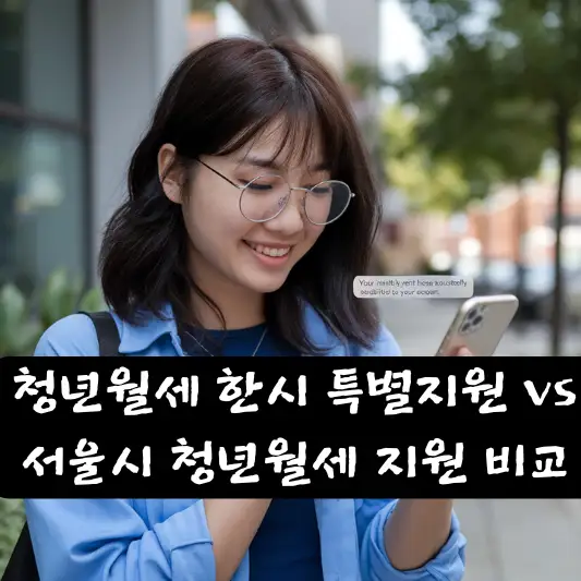 청년월세 한시 특별지 vs 서울시 청년월세 지원 지원대상 신청방법