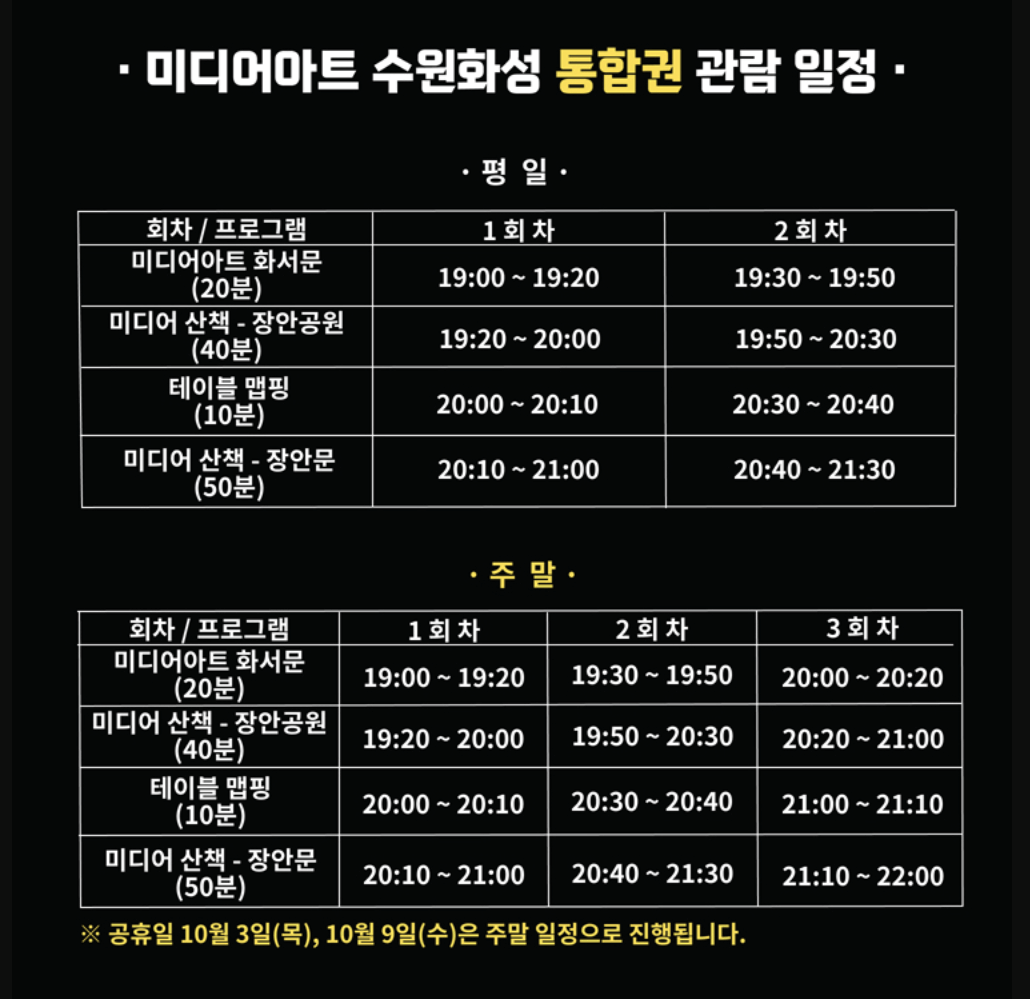 2024 국가유산 미디어아트 수원 화성