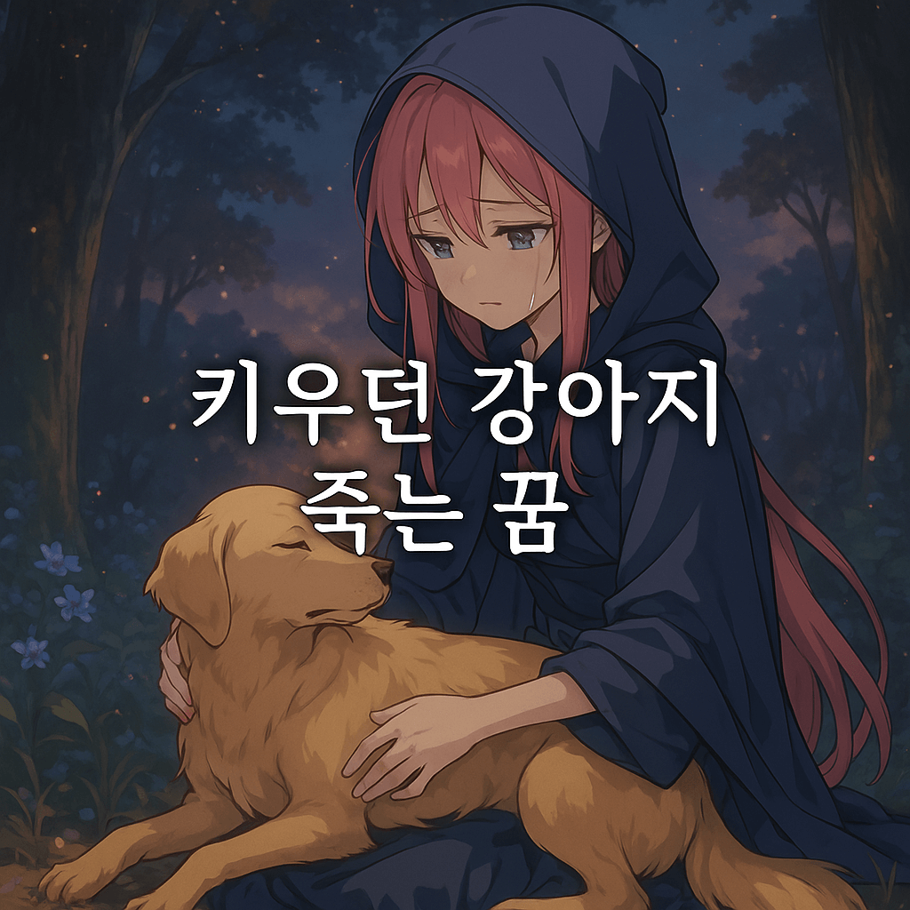 키우던 강아지 죽는 꿈