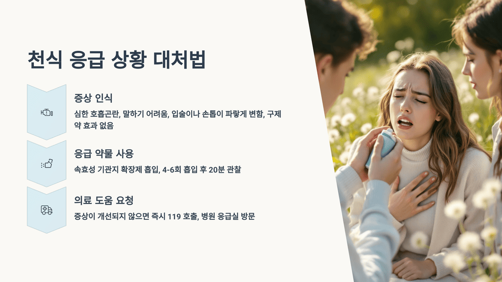 천식 응급 상황 대처법