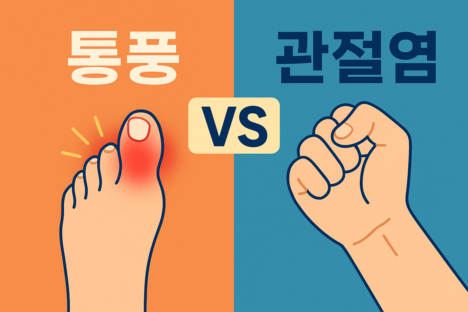 통풍과 관절염, 극심한 통증의 진짜 차이점은?