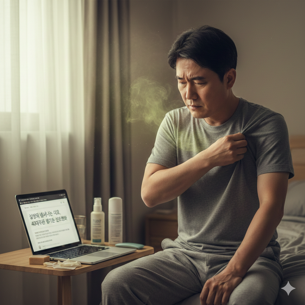 40대 남성 냄새 - 사진