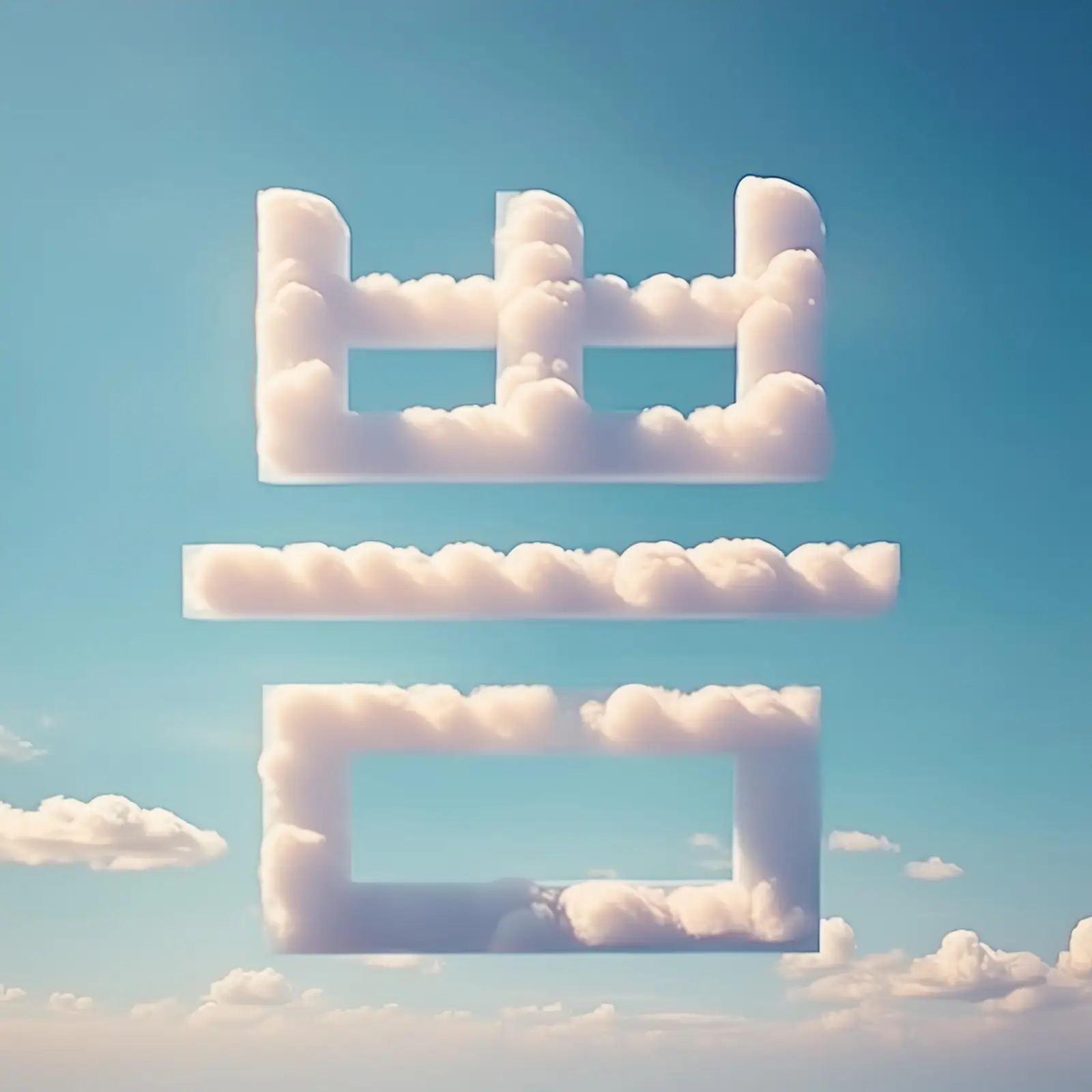 '쁨' 구름글자