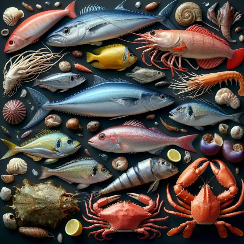 4월-제철해산물의-여러가지-모아놓은-모습