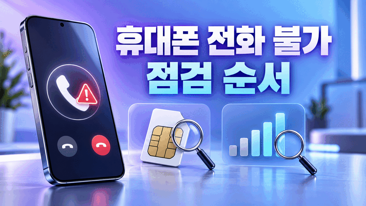 휴대폰 전화만 안 될 때 ❘ 발신&middot;수신&middot;유심&middot;통신사 점검 순서