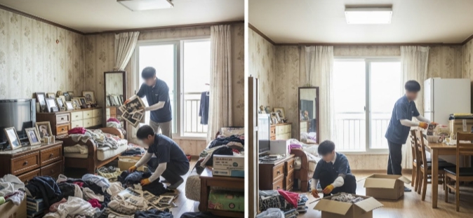 영암 고독사청소중