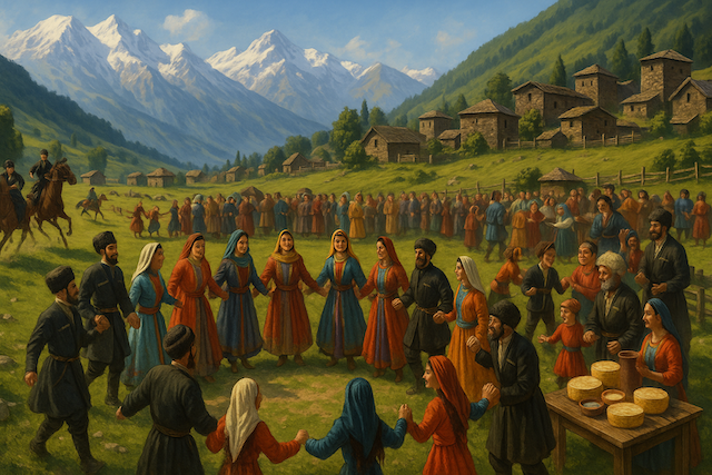 산과 조상의 영혼을 잇는 고산의 축제, 조지아 ‘투스헤토바’