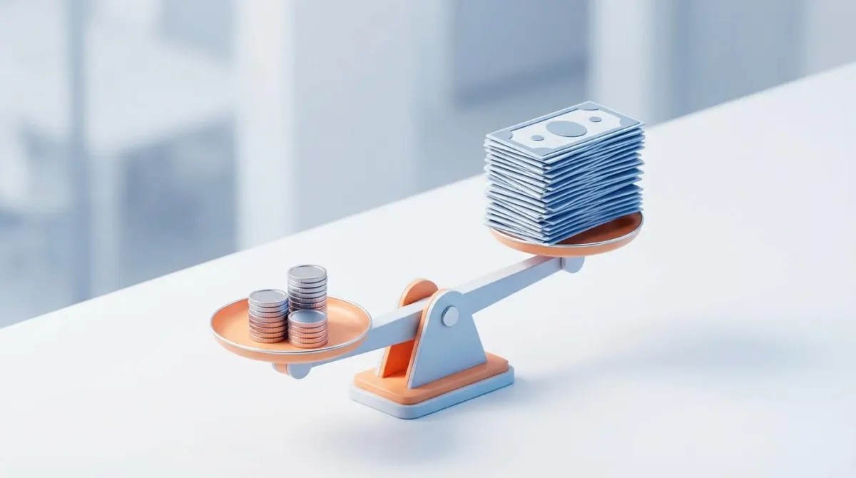 소액의 증여 취득세와 10년간 절감되는 막대한 건강보험료를 비교하는 저울 인포그래픽