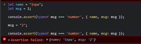 console.assert