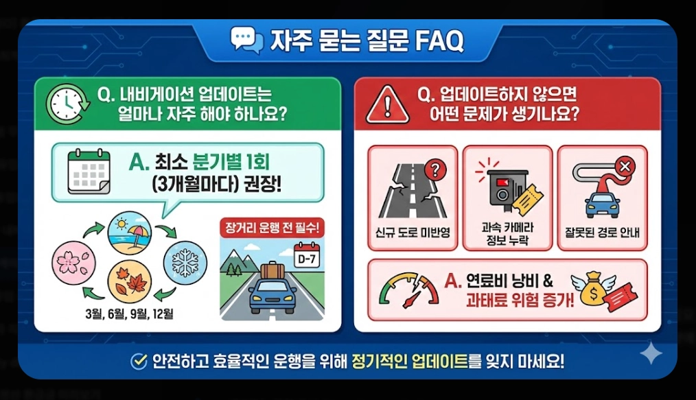 내비게이션 맵 업데이트 시기