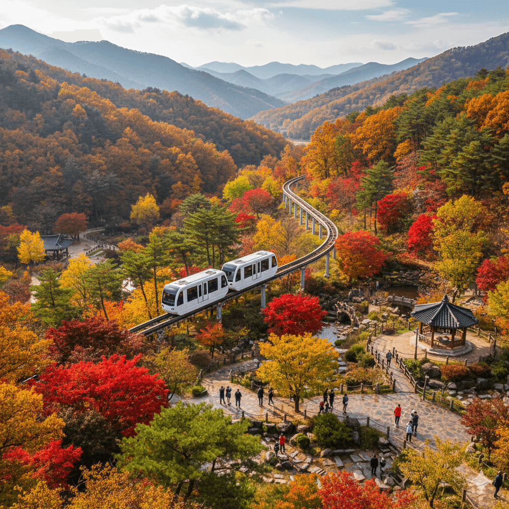 화담숲 모노레일 - 사진