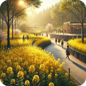 서울숲 유채꽃 이미지