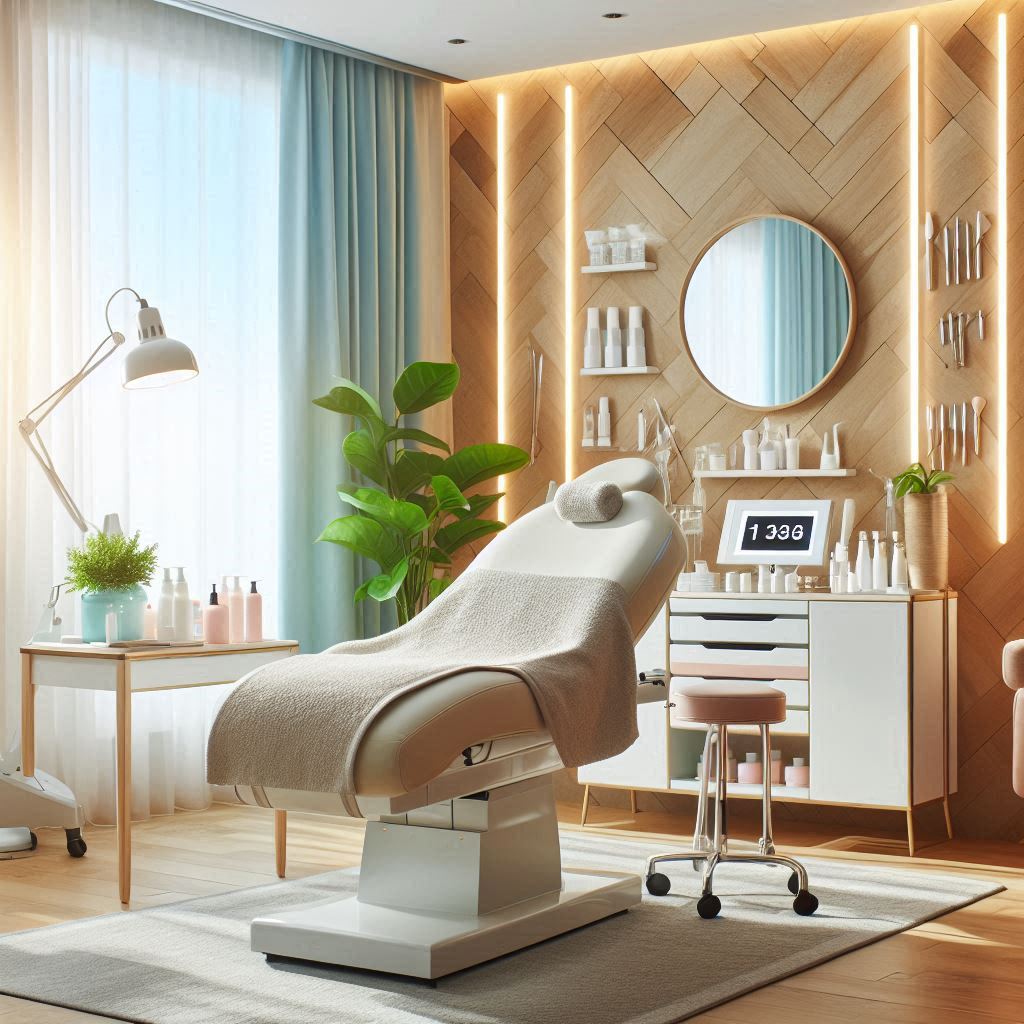 피부,체형관리 샵 배경