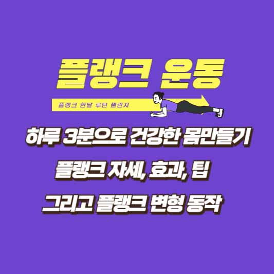 플랭크 운동 자세, 효과, 팁, 변형 동작