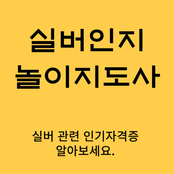 실버인지놀이지도사