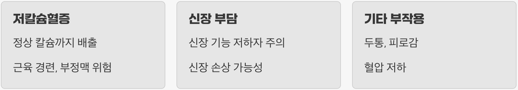 반드시 알아야 할 '부작용'과 위험성