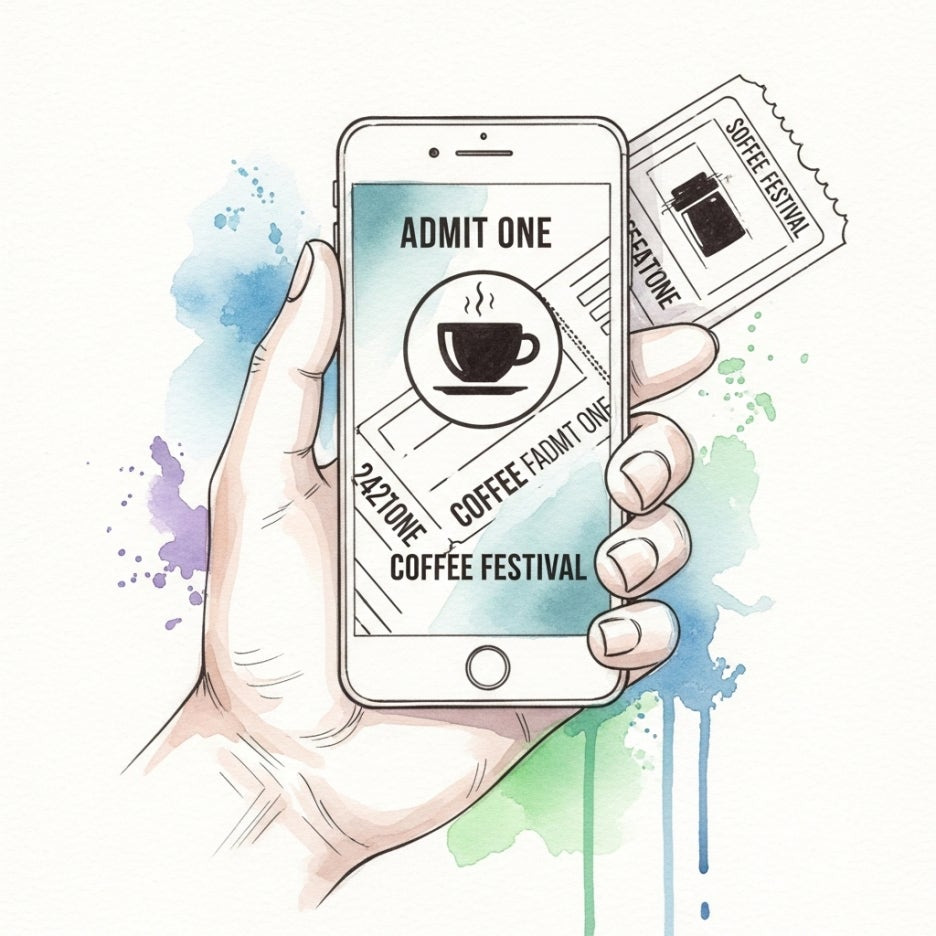 스마트폰으로 간편하게 예매를 확인하는 모습