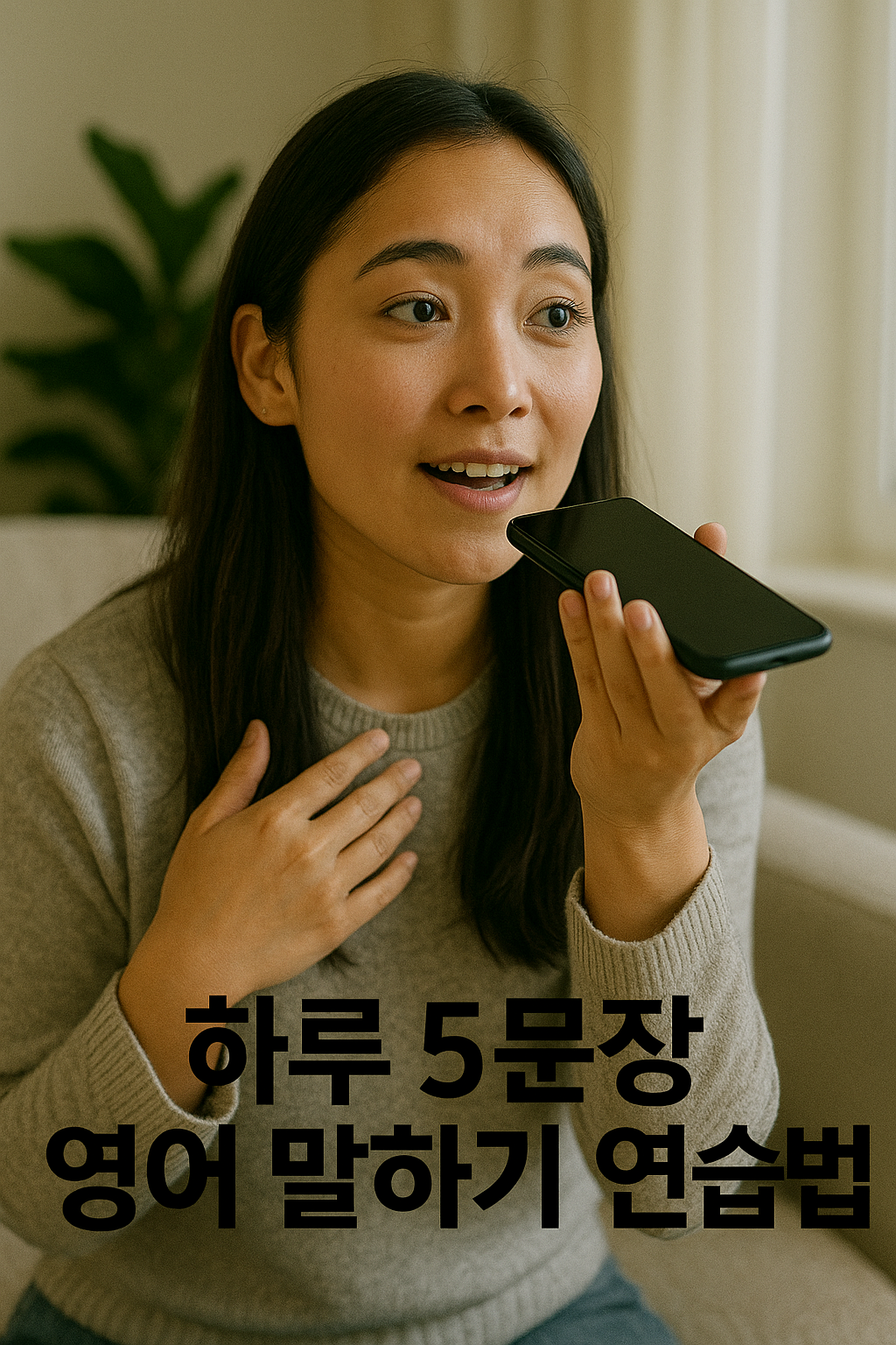 하루 5문장 영어 말하기 연습법