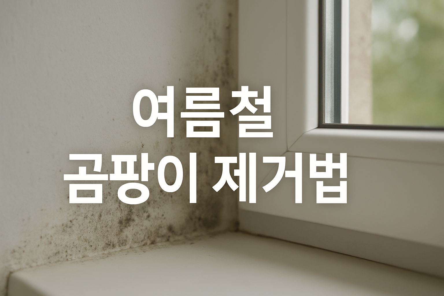 여름철 곰팡이 제거법 관련 사진