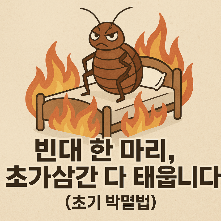 빈대 한 마리, 초가삼간 다 태웁니다 (초기 박멸법)