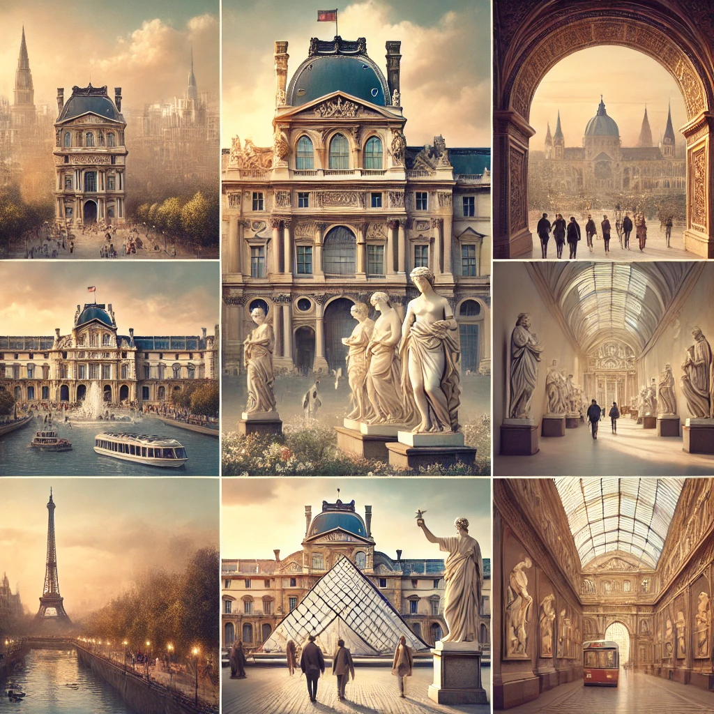 유럽풍 미술관 이미지