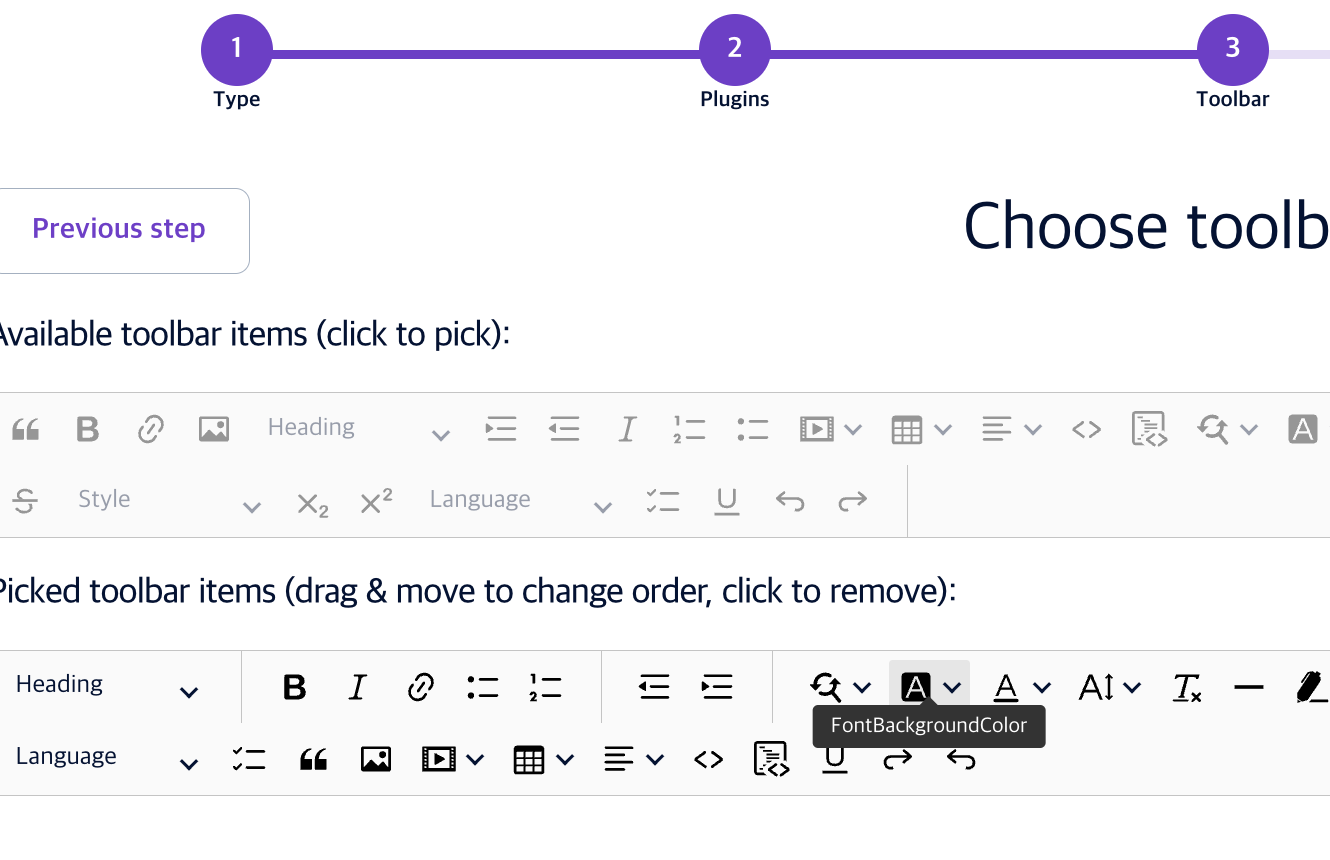 커스텀 툴바에서 플러그인 아이콘 코드 확인 화면 (1)