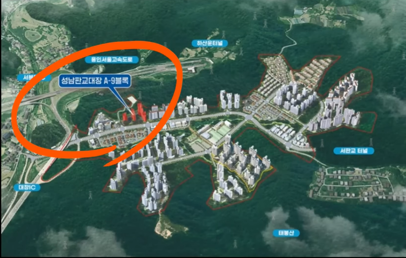 성남시 국민임대 아파트 건설 위치