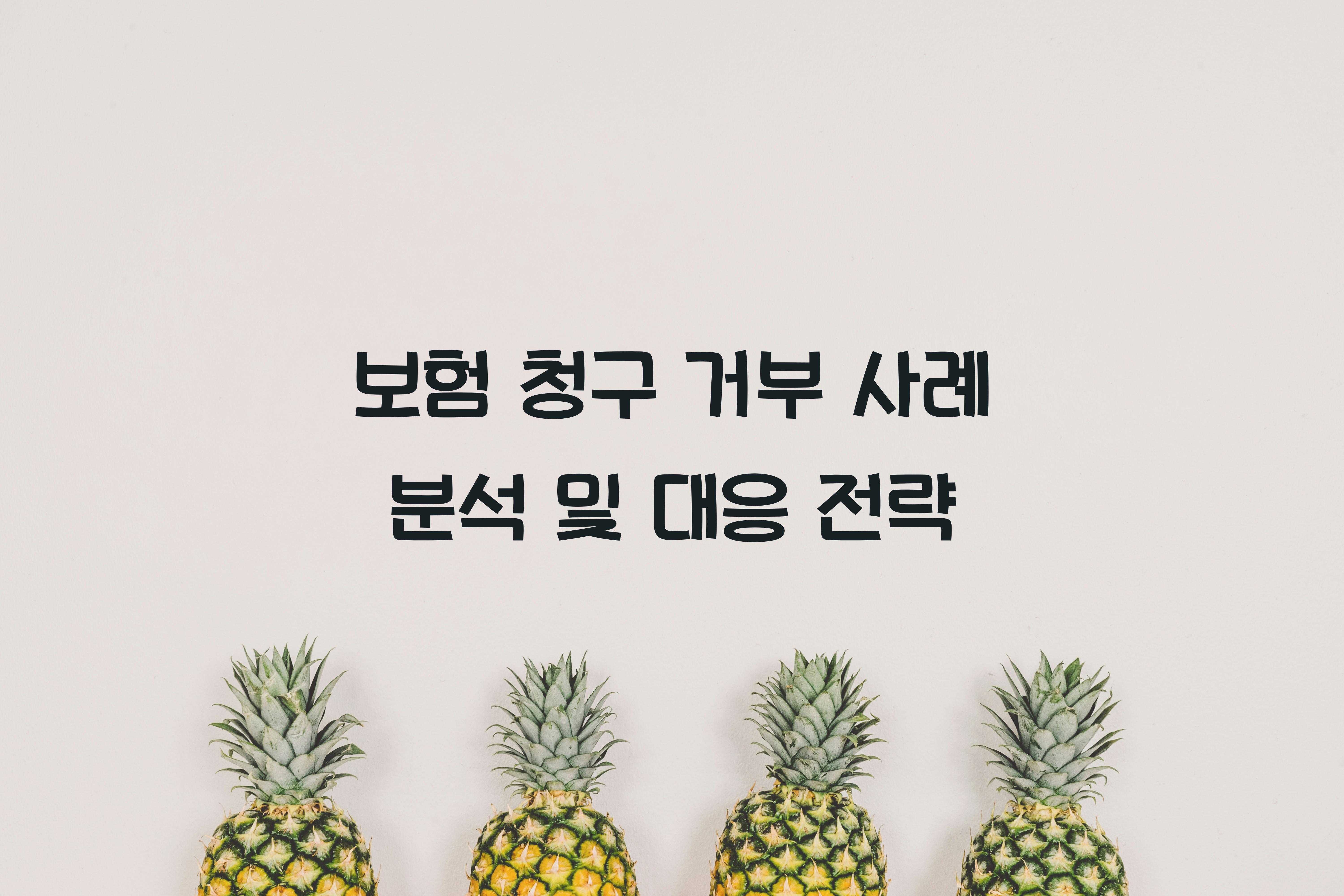 보험 청구 거부 사례 분석