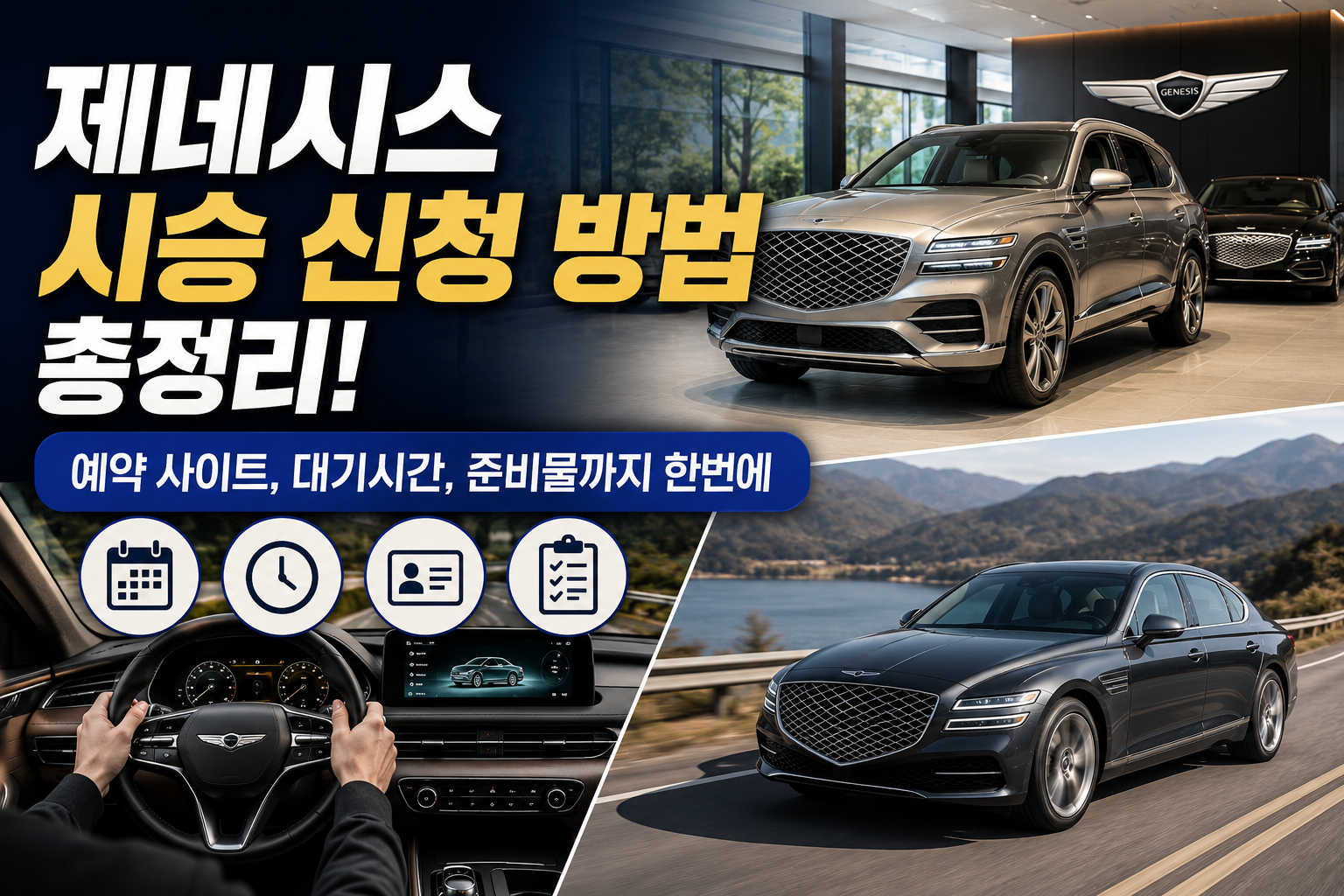제네시스 시승 신청 방법 총정리! 예약 사이트, 대기시간, 준비물까지 한번에 관련 사진